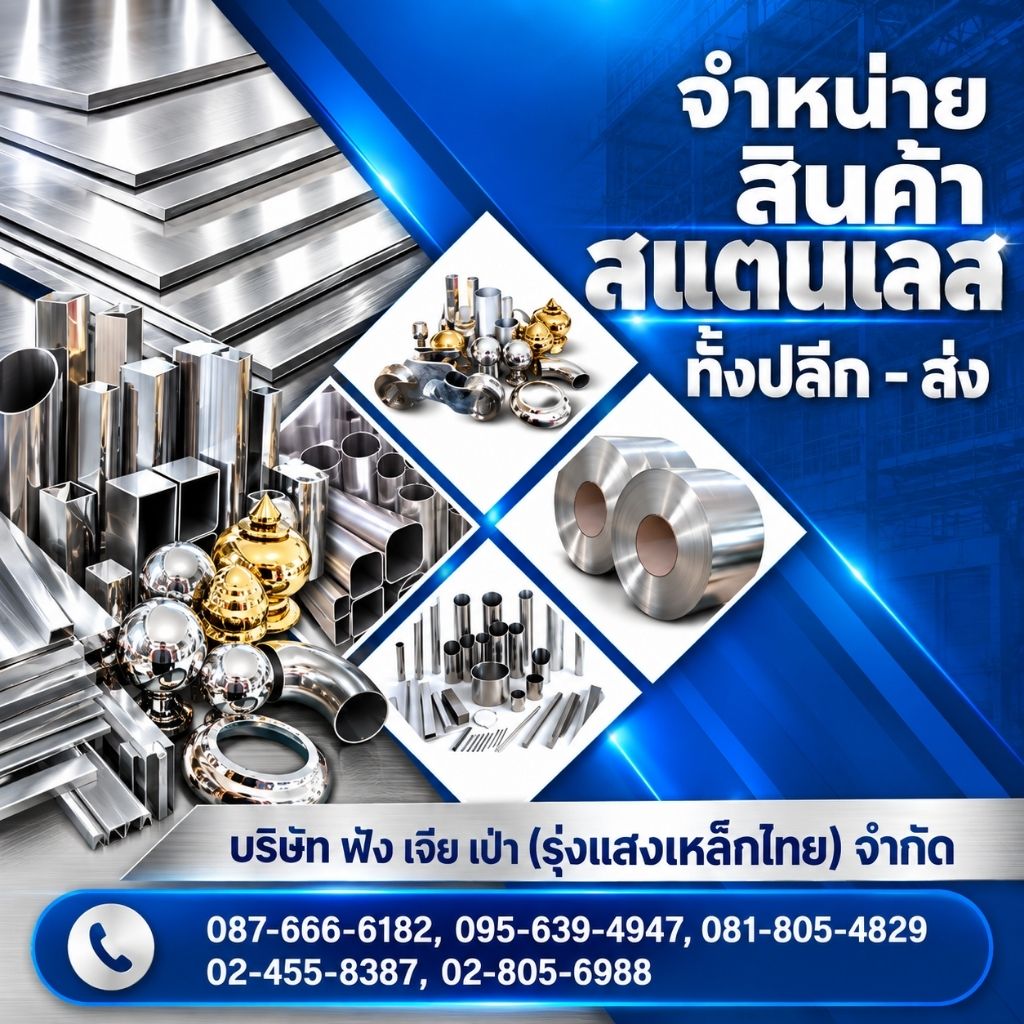ขายส่งสแตนเลส ราคาส่ง